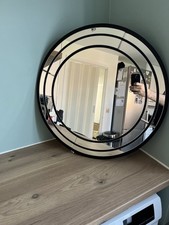 Dunelm Round Mirror 60cm Black