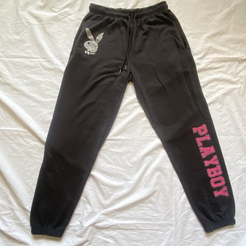 Playboy black joggers pink - joggers,