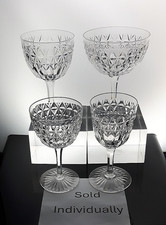 Stuart Cut Crystal Glasses - Sold Individually - Wine Port & Champagne - Vintage