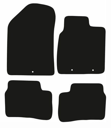 Tailored black car floor - tailored, mats