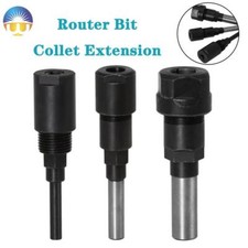 Router Bits Collet Extension Engraving Machine Extension Rod 1/4" 8mm 1/2" Shank