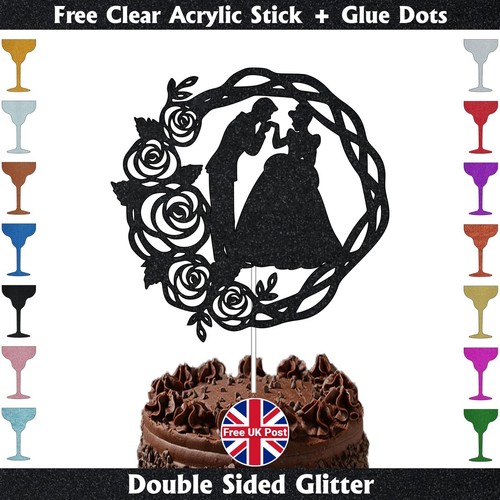 Wedding cake toppers - bride, &