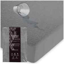 WATERPROOF TERRY TOWEL MATTRESS PROTECTOR Bed Cover Fitted Sheet Non-Allergenic