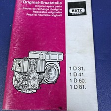 Hatz DIESEL ENGINE PARTS Book