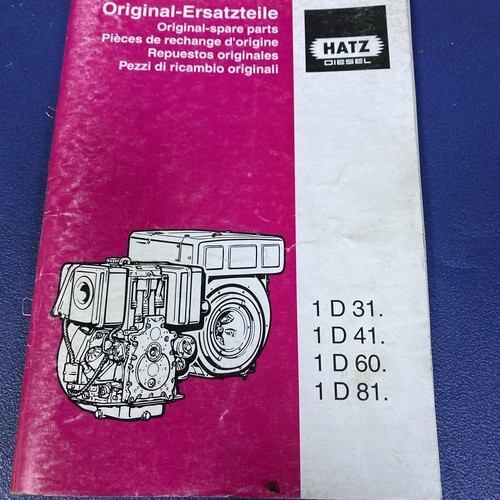 Hatz diesel engine - diesel, parts