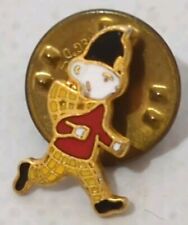 Tiny Rupert The Bear Stick Pin Lapel Badge VGC Wearing Police Helmet