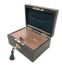 Antique Leather Tabletop Cash