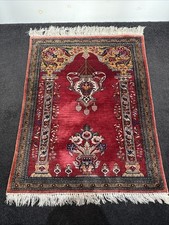 Persian Pure Silk Prayer Rug