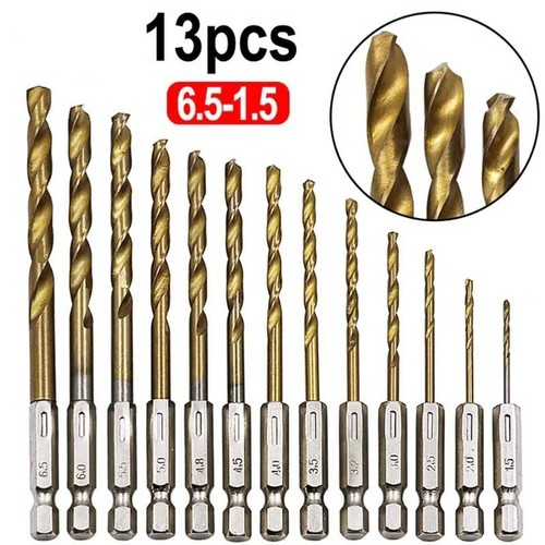Hexagonal handle 13pc titanium - handle,
