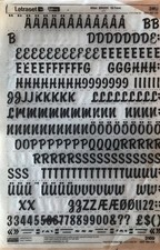 Letraset Rubdown Lettering 