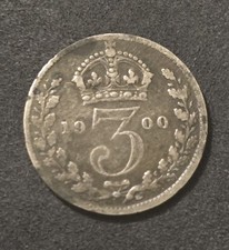 1900 queen victoria threepence - 1900,