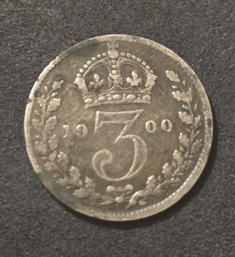 1900 queen victoria threepence - queen,