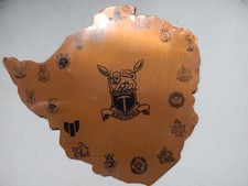 TD Rhodesia Army Regimental Crests Plaque Rhodesian