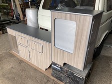 Volkswagen Transporter T25 Woodgrain Vohringer Ply Interior Kitchen Cabinet Vw
