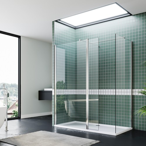 Walk shower enclosure and - shower,