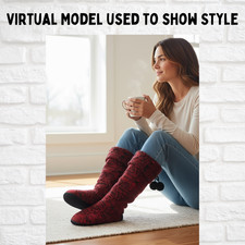 La Senza Red Knit Slipper