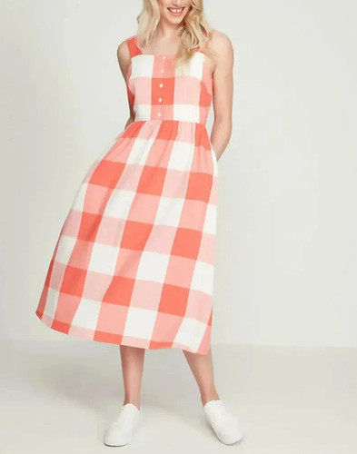 Khost ladies coral gingham - coral,