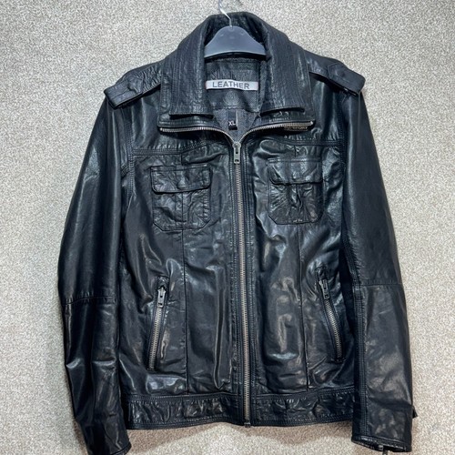 Superdry mens leather jacket - mens,