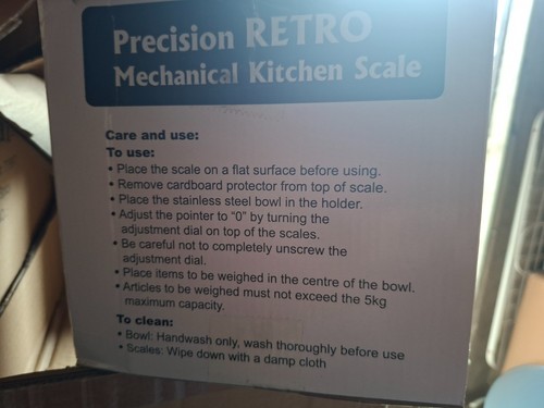 Mechanical kitchen scales - mechanical,