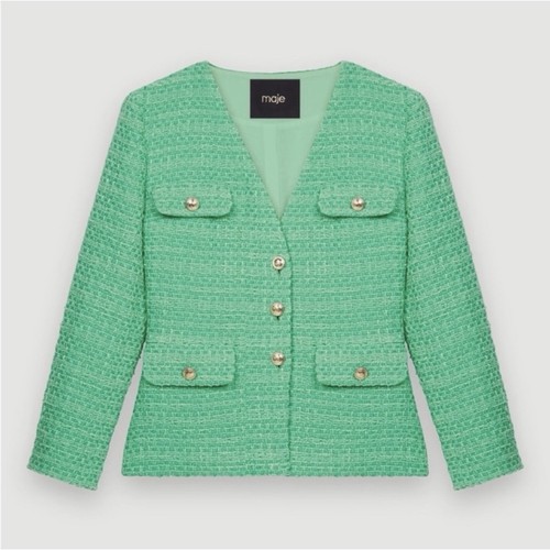 Maje women green tweed - 38,