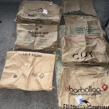 Thirty Assorted Coffee Hessian