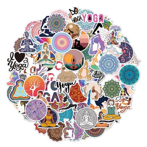 Yoga diy stickers for laptops - diy,