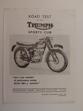 Triumph Sports Cub Road Test