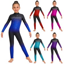 UK Girls Catsuit Sparkly Dance