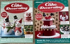 2 x DeAgostini Cake Decorating Magazines – Christmas Specials Bundle Sugarcraft
