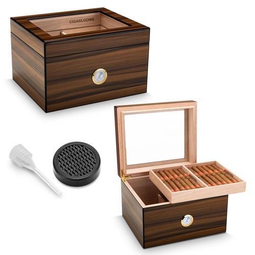 Cigar humidor brown desktop - humidor,