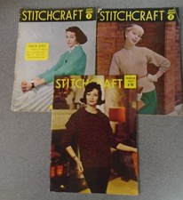 3 COPIES OF 'STITCHCRAFT' MAGAZINE (AUG '54/JULY '56/MAR '62) Ed PATIENCE HORNE