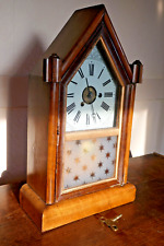 Teutonia PHS German Steeple  wooden case Bracket / Mantle Clock