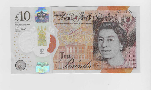 Cleland ten pound - ten, note