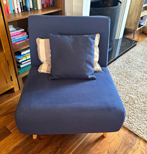 Blue habitat single sofa bed - blue,
