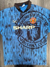 Original Authentic Umbro Manchester United 1992/1993 Away Shirt Mens Extra Large