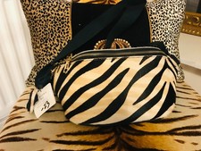 NEW AUREN ZEBRA PRINT COW SKIN