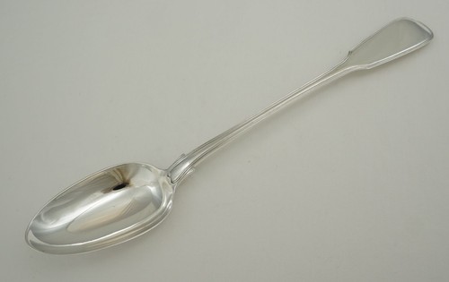 Heavy silver fiddle - silver, ½"