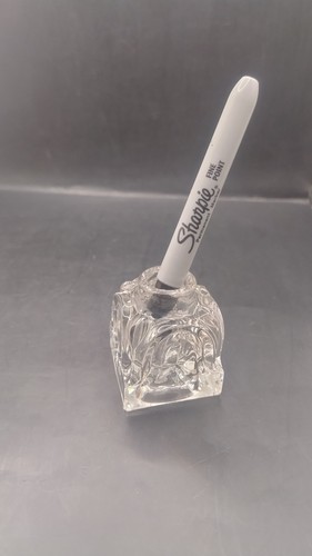 Vintage glass ink well - vintage,