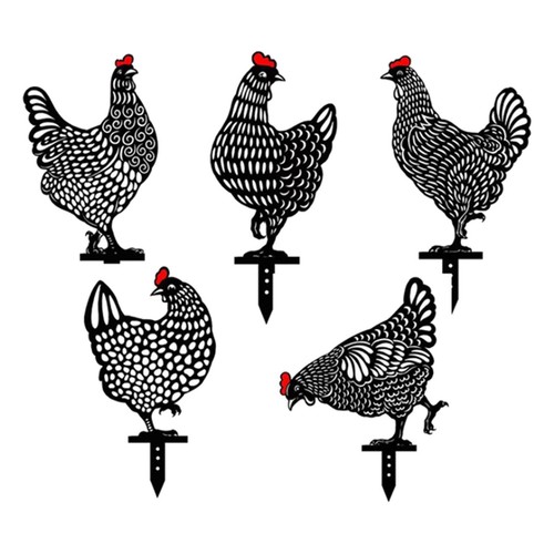 Chicken yard art outdoor - art,