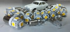 Jaguar Mk2 Daimler V8 LED Warm White Instrument Bulb Complete Set E10 BA7s BA9s