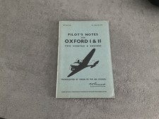 Pilot's Notes for Oxford I and II Booklet.