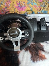 Maxx Tech Steering Wheel and Pedals Compatible with PS4/XBOX Etc