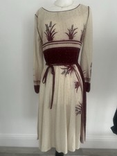 Ladies VTG 70’s Occasion Dress .10. Thistles Made In UK. Excellent. MR26007 