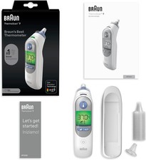 Braun Thermoscan 7 Ear thermometer with large display and ear caps