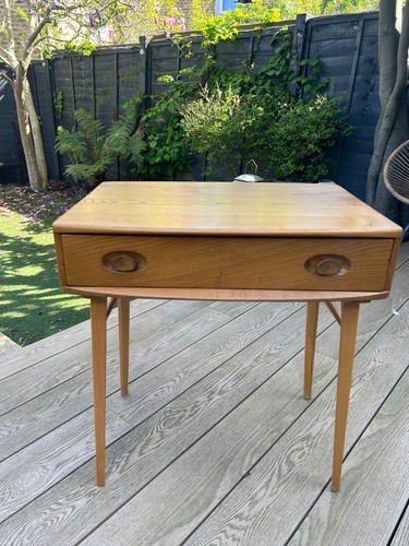 Ercol writing desk blue label - ercol,