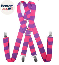 Suspenders Cheshire Cat Stripe