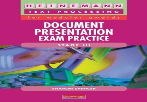 Document presentation exam - document,