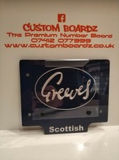 trials front number board