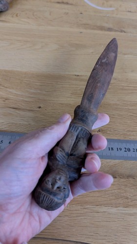 Tibetan phurba hand carved - tibetan,