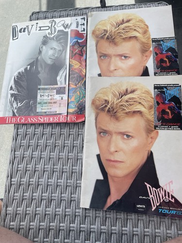 David bowieconcert programmes - david,